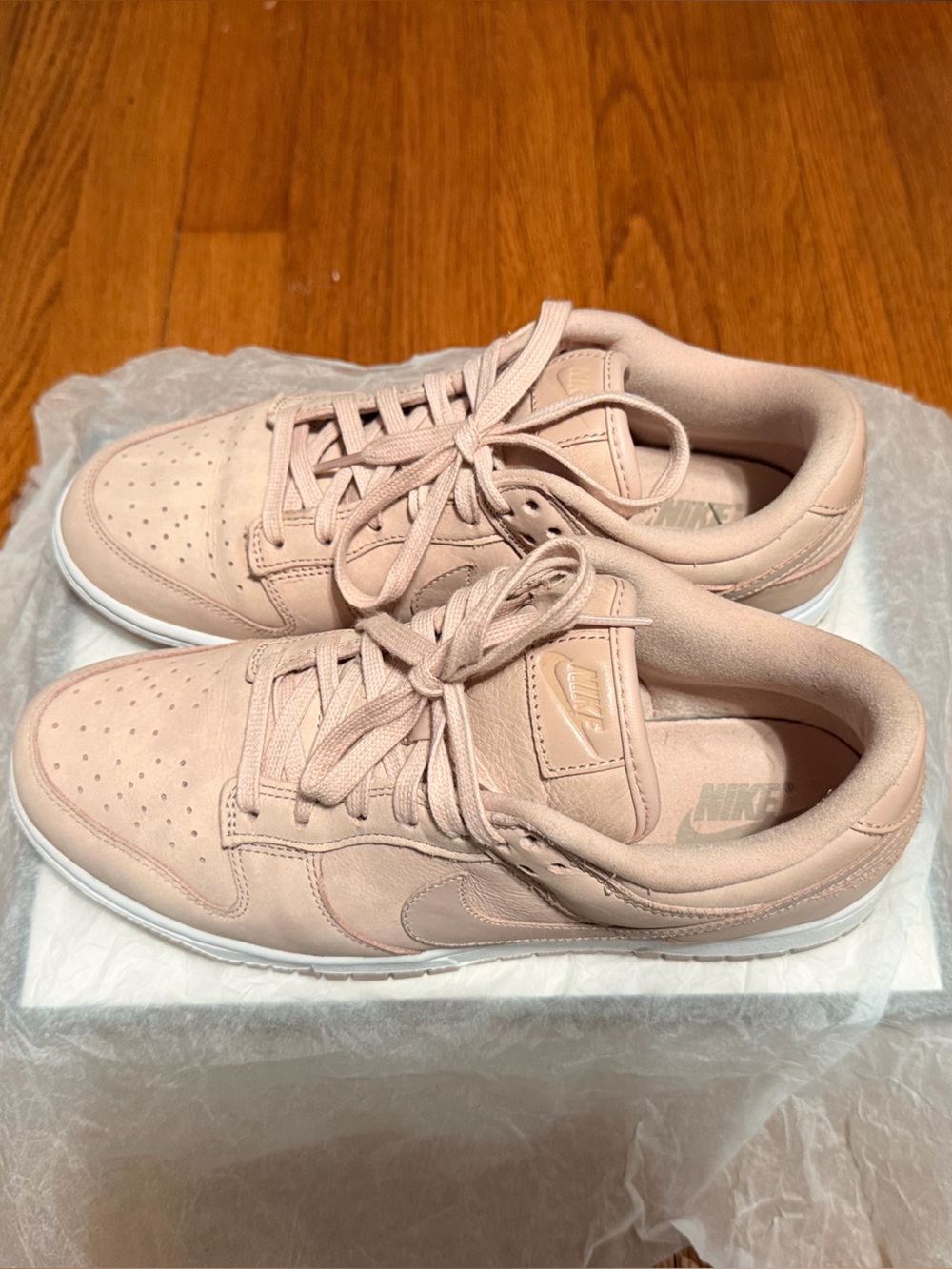 Nike Dunk Low Premium Sneakers - Pink Oxford/ W 9 - Picture 5 of 6